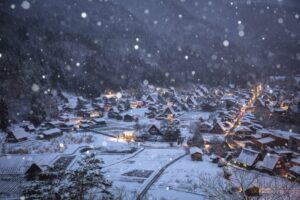 白川郷　雪