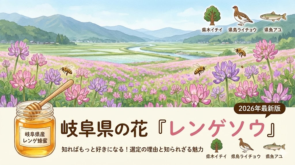 岐阜の花レンゲソウ